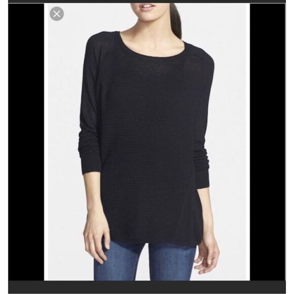 Trouve black long sleeve Crewneck Sweater - Picture 1 of 7